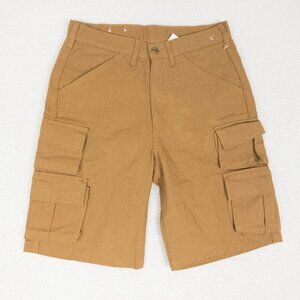 Dakota Cargo Shorts Mens 30 Beige Brown Heavyweight Canvas Workwear